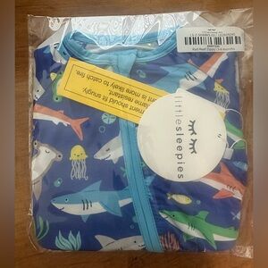 NWT Little Sleepies Rad Reef Zippy - Blue and White